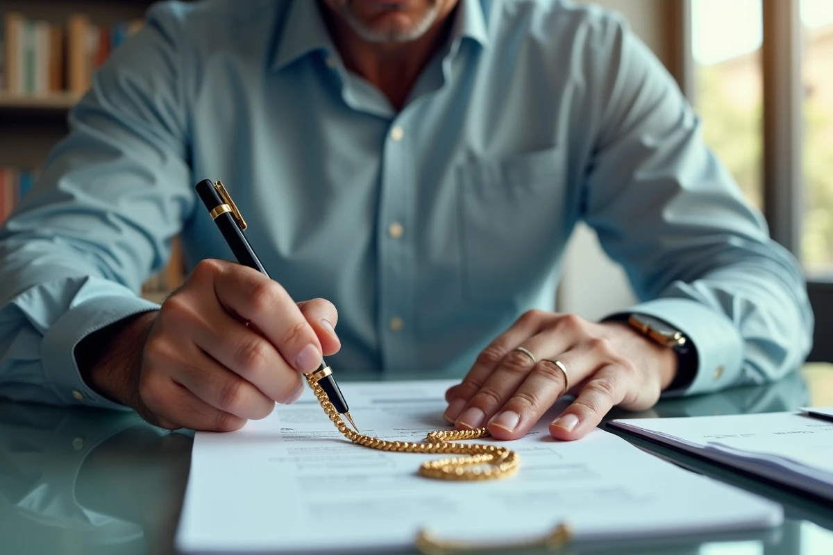 Homme calculant le prix d